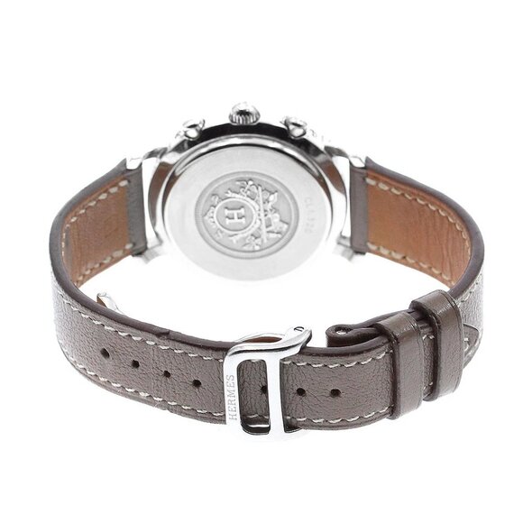 HERMES Clipper chrono CL1.320 Date white Dial Quartz Ladies Watch_892379 main image 6
